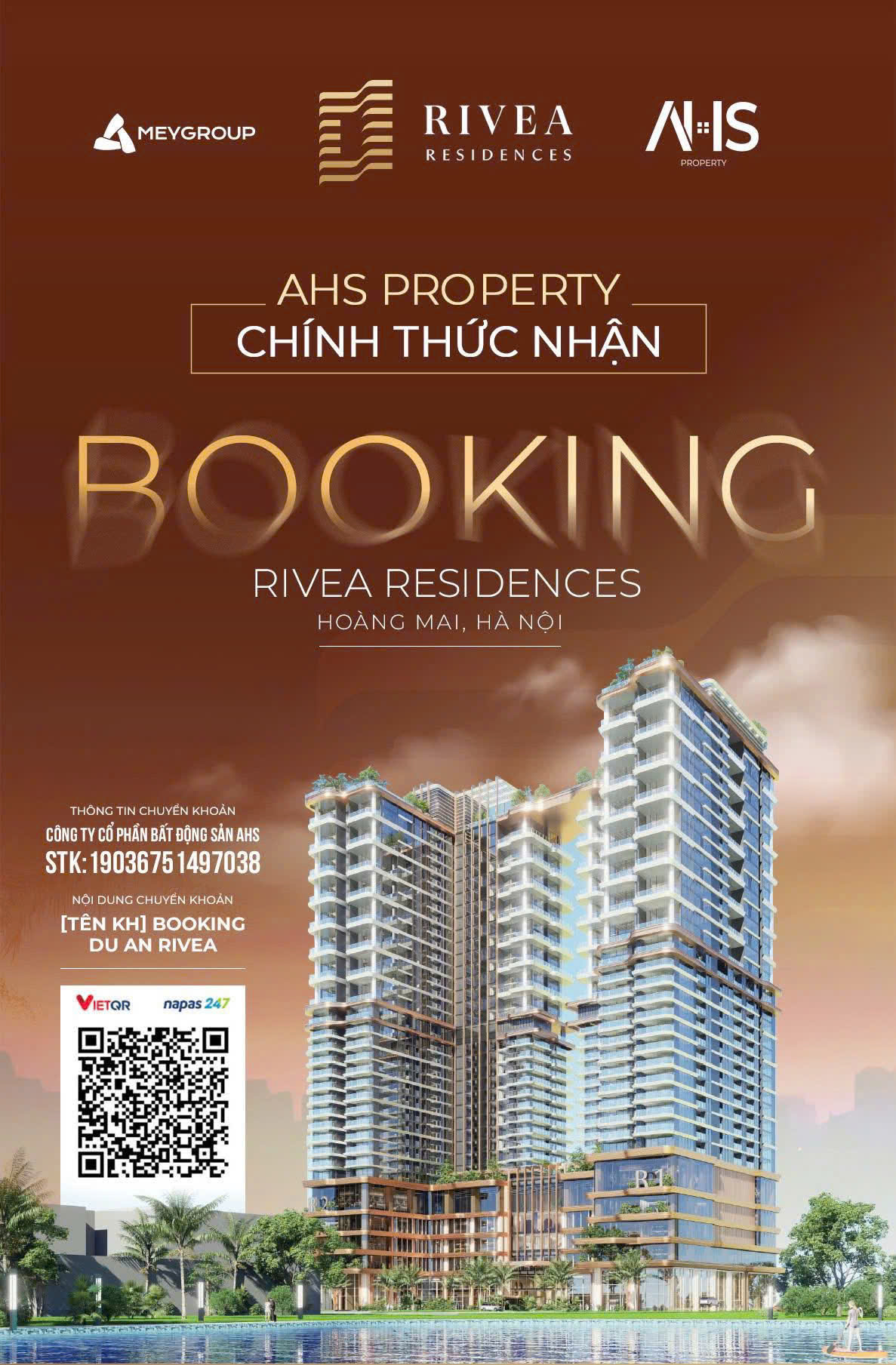 Booking dự án Rivea Residences