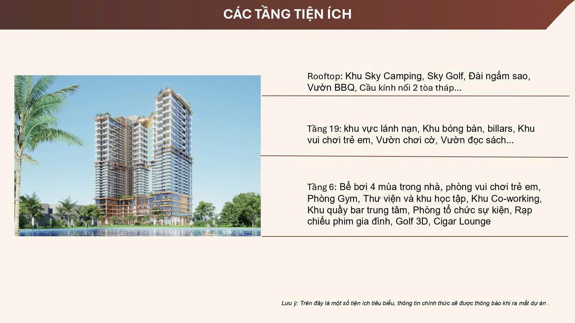 Tiện ích Dự án Rivea Hanoi Hoàng Mai