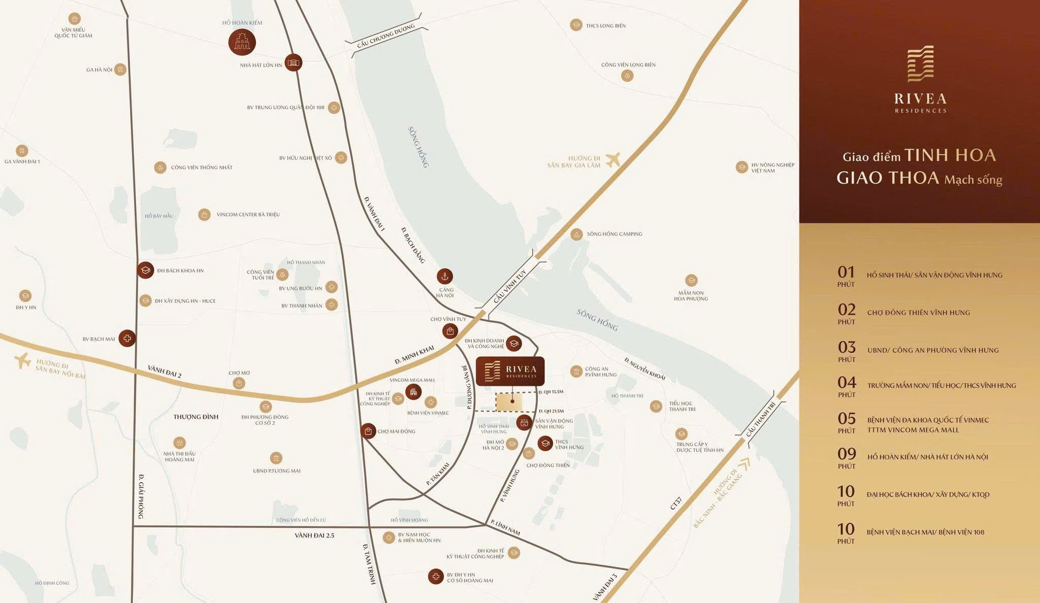 Vị trí dự án Rivea Residences