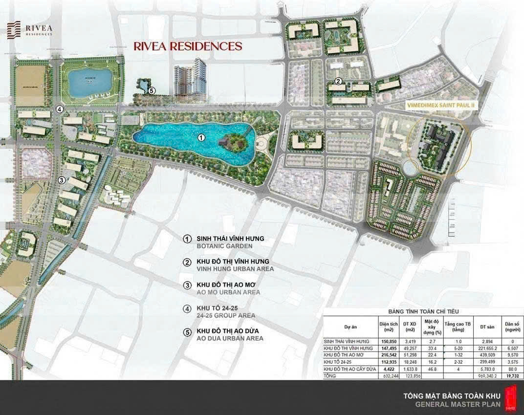 Vị trí ngay trung tâm Rivea Hanoi Residences