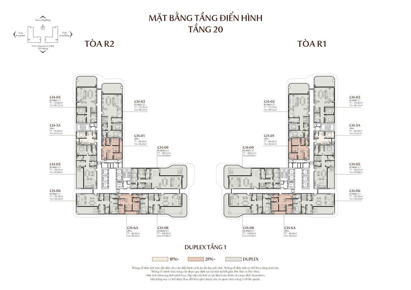 Mặt bằng Tầng 20 Rivea Residences