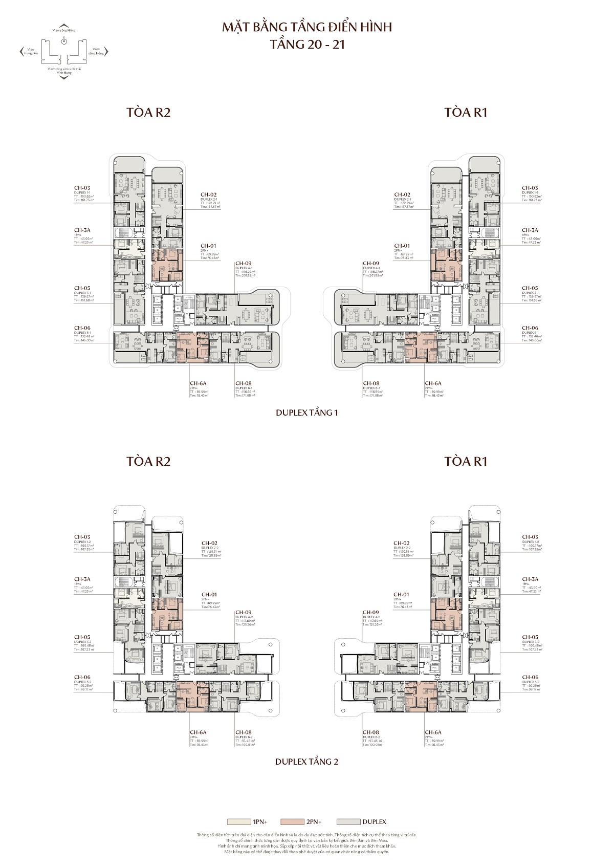 Mặt bằng Tầng 20 -21 Rivea Residences