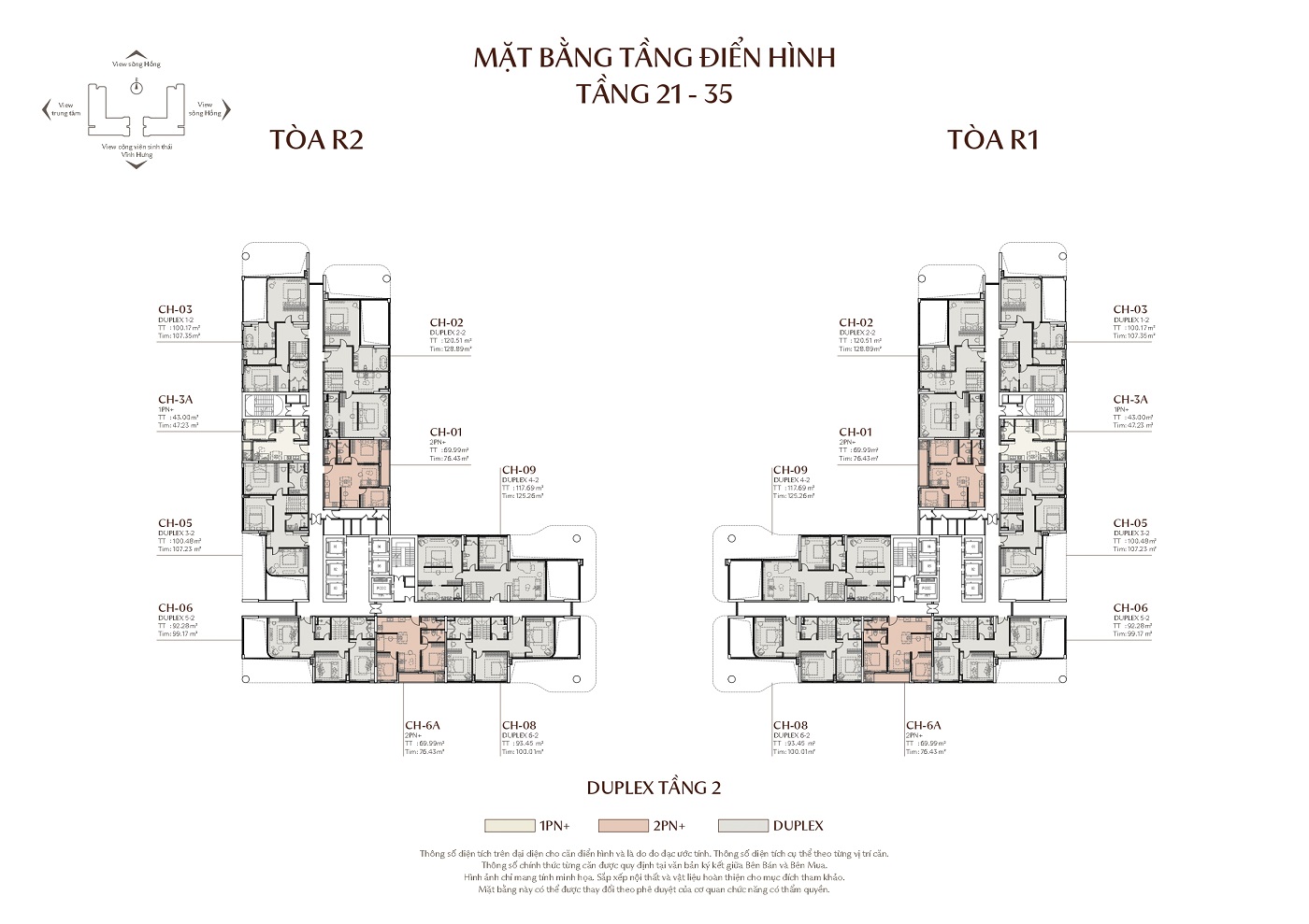 Mặt bằng Tầng 21-35 Rivea Residences