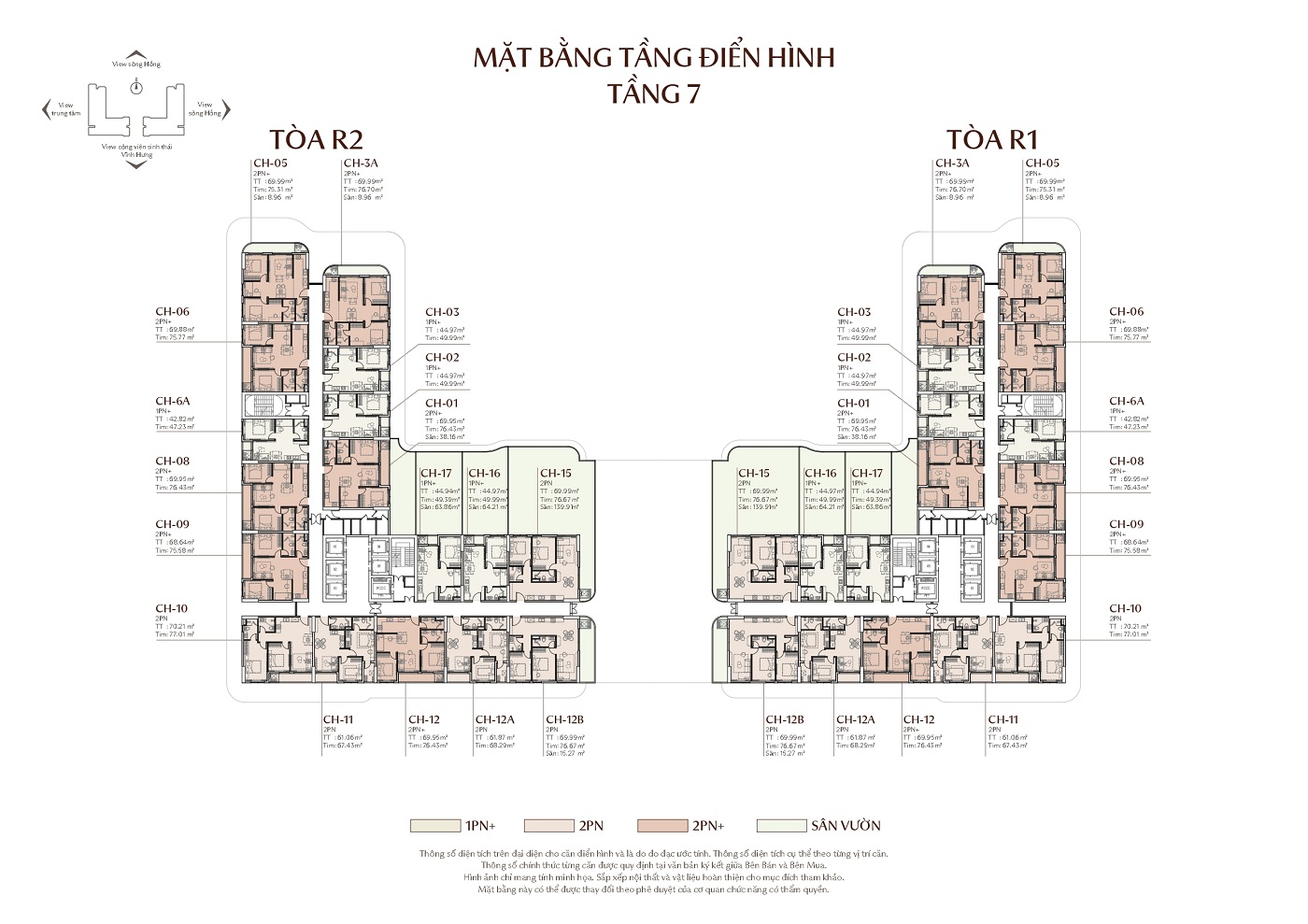 Mặt bằng Tầng 7 Rivea Residences