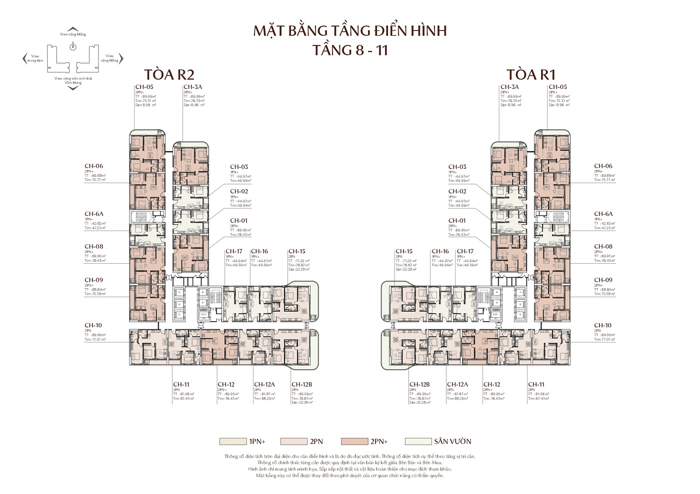 Mặt bằng Tầng 8 Rivea Residences