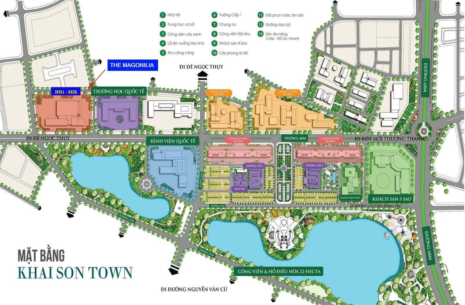 Vị trí Dự án căn hộ The Magnolia