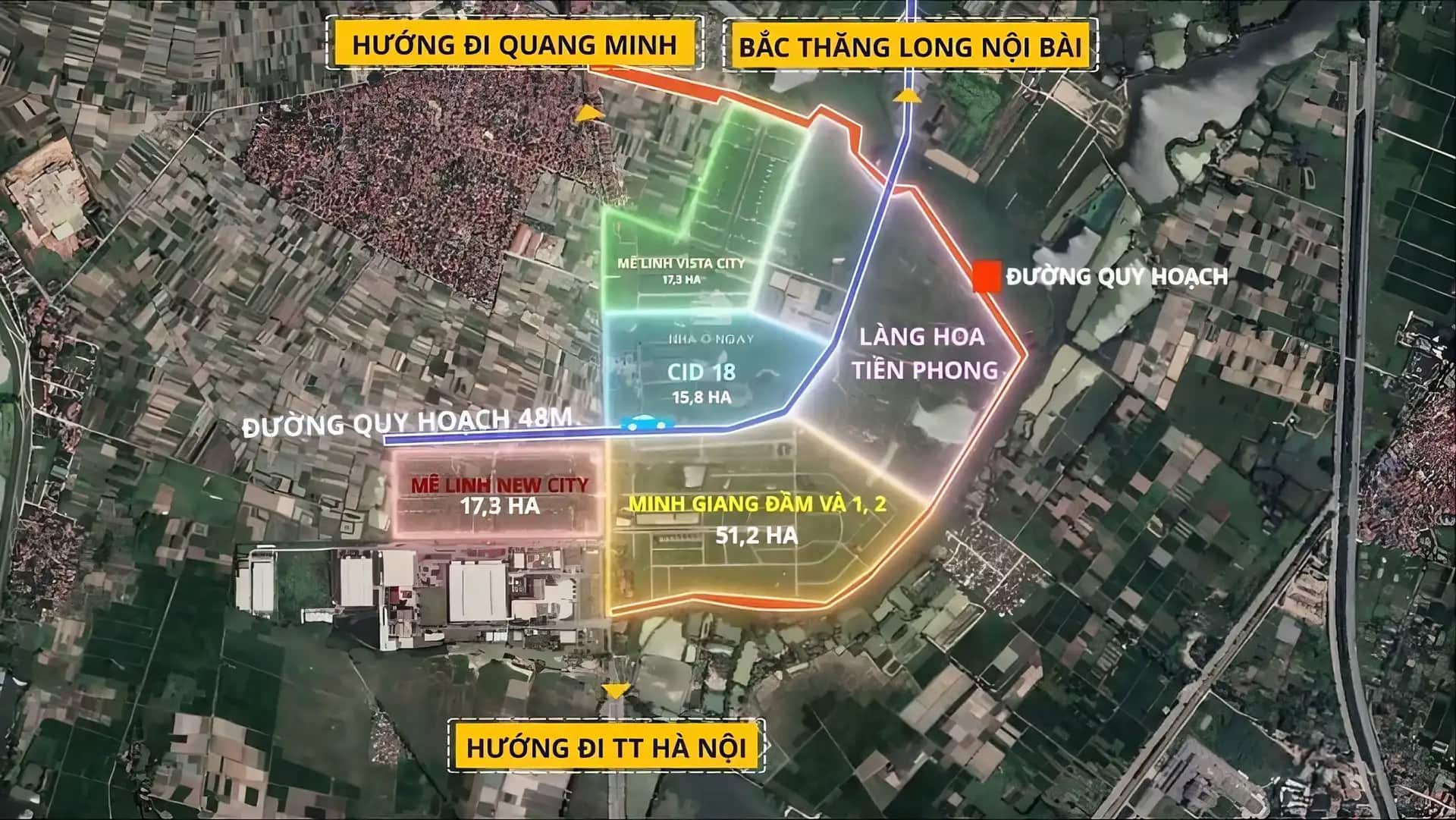 Vị trí Dự án Pearl Rivera Ha Noi 