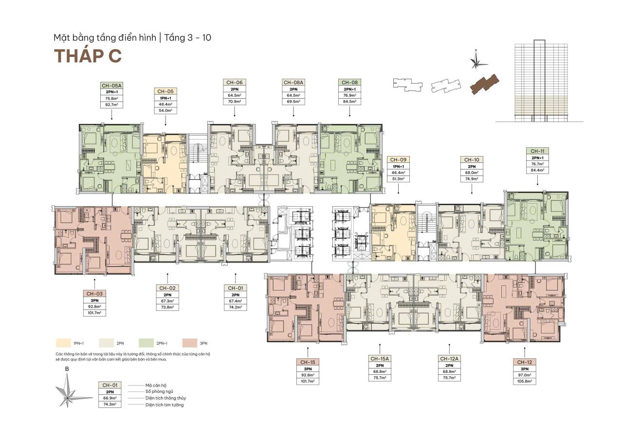 Mặt bằng tổng thể của Imperia Sky Bay