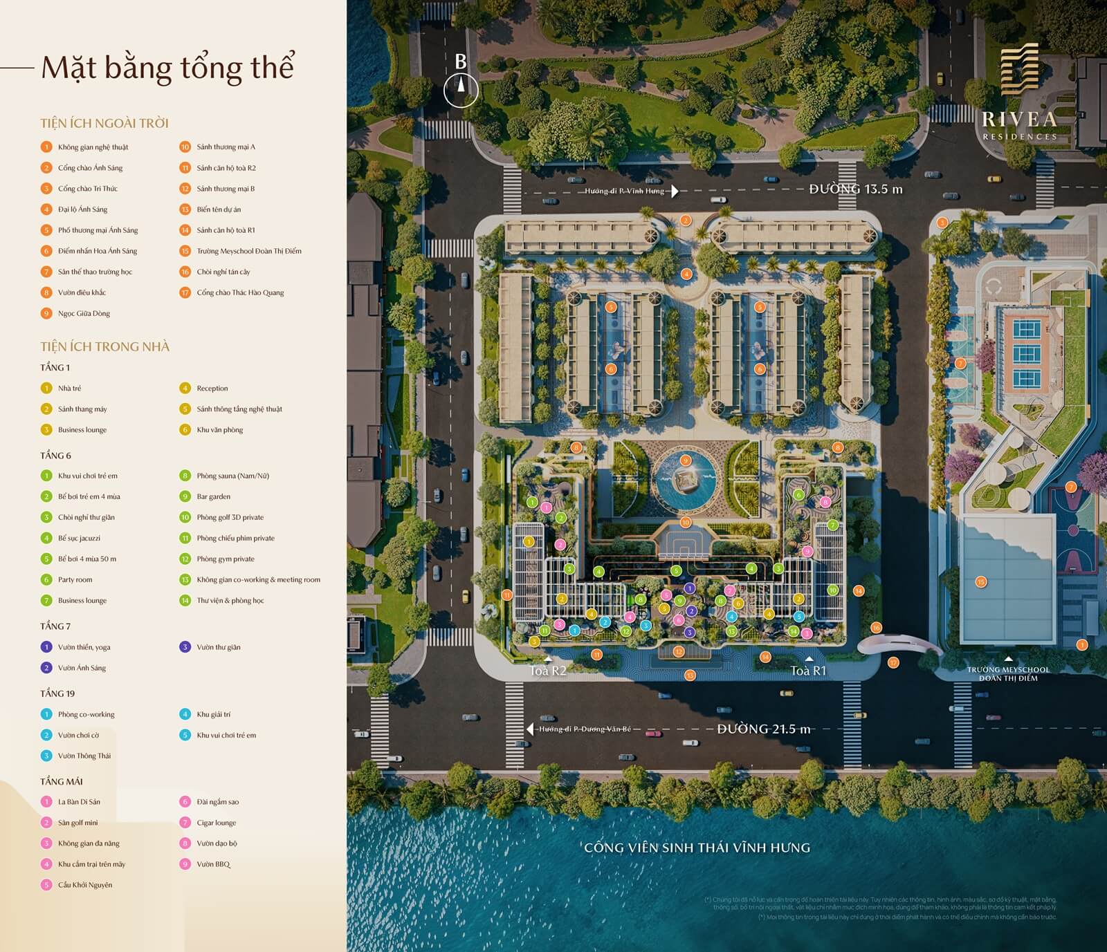 Mặt bằng dự án rivea Hanoi residences