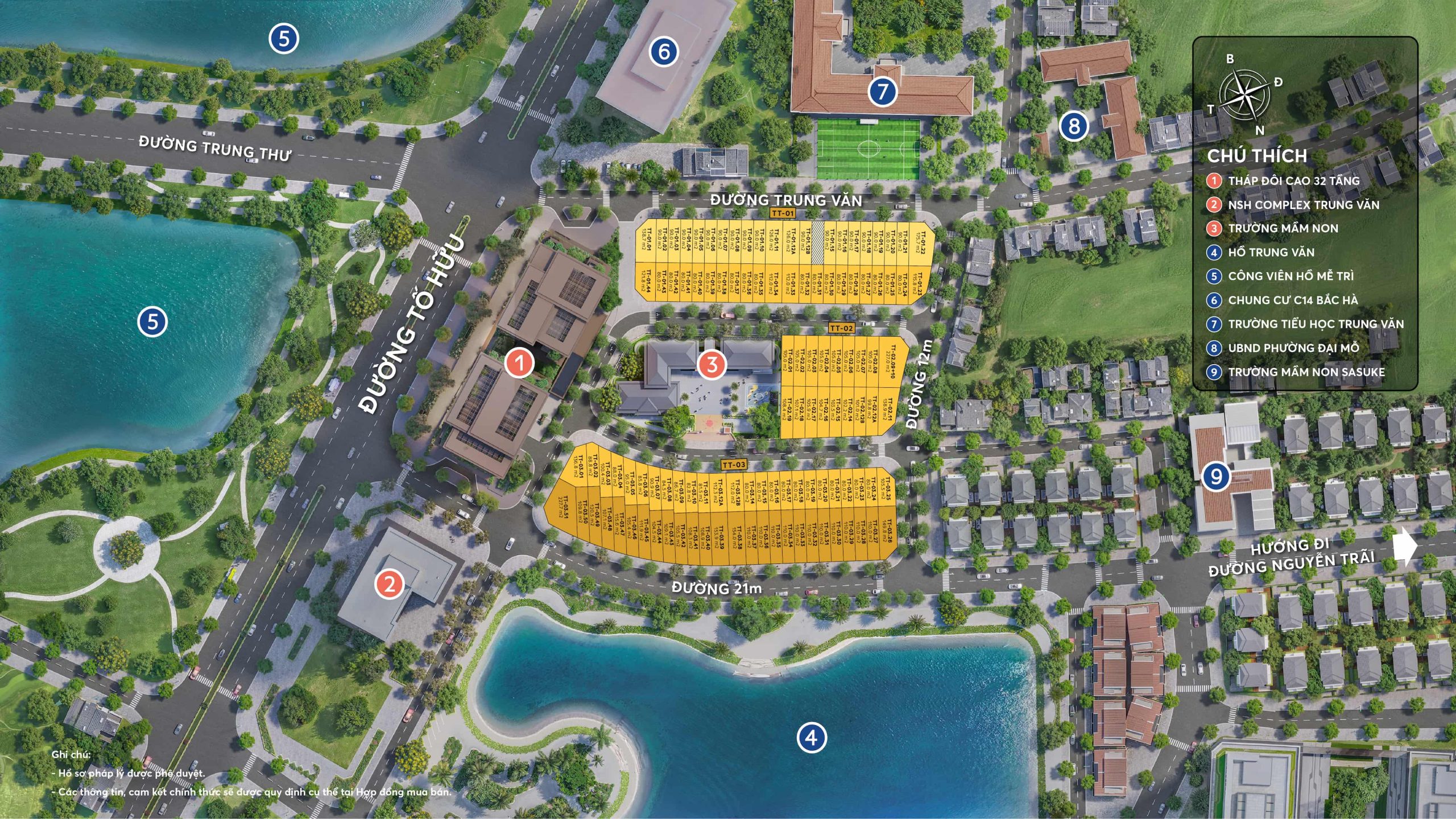 Mặt bằng Dự án Taseco Central Lakeside