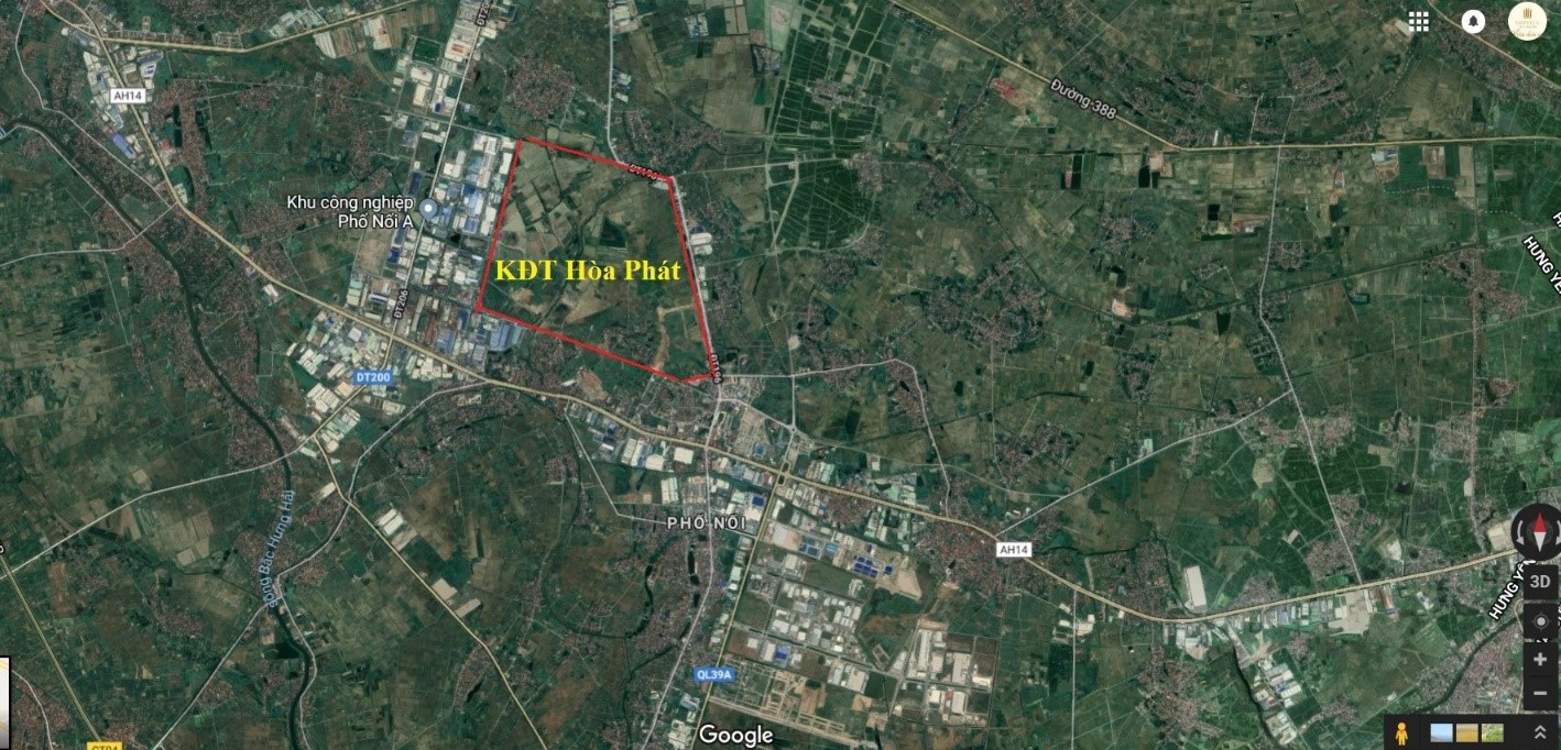 VỊ trí Dự án Forestia Park Phố Nối