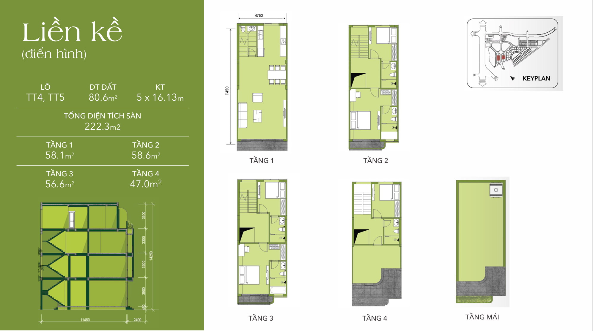 Liền kề Oasis Villas mẫu 3