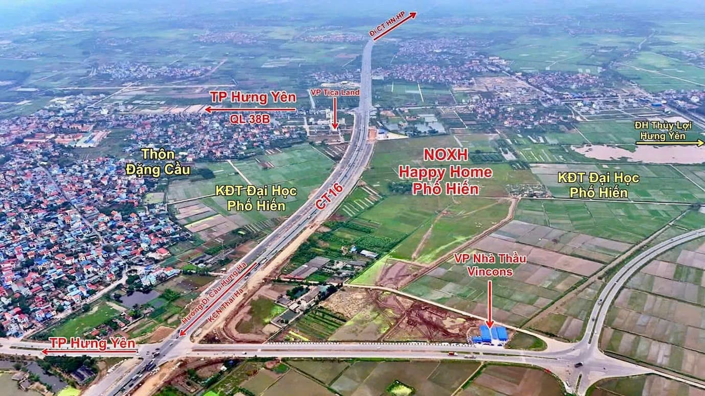 Vị trí Dự án Happy Home Phố Hiến