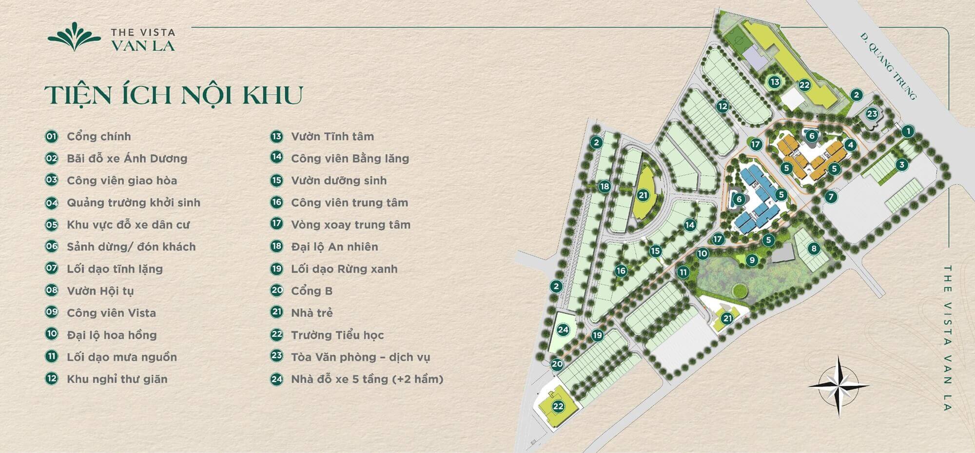 Tiện ích Oasis Villas